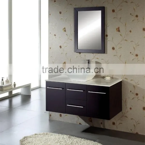 Dual Sink Bathroom Wooden Vanity X010 photo-5