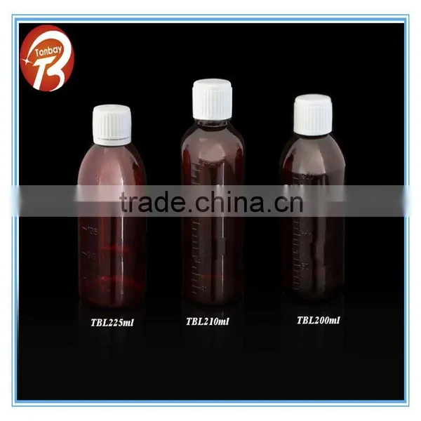 200-225Mml PET Plastic Bottle for Medicine Use