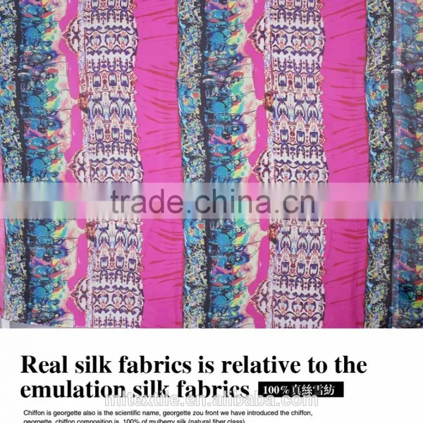 Supply 100% Silk Satin Chiffon Fabric photo-5