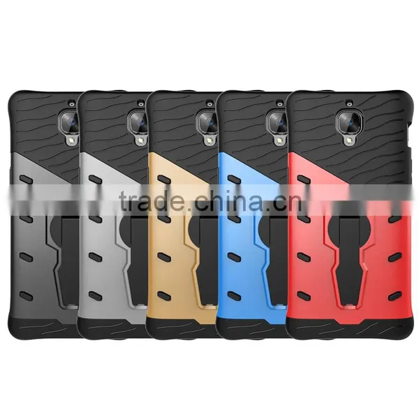 Hot Armor Case for One Plus 3 Hybrid TPU PC Impact-resist Back Cover Case With Kickstand photo-6