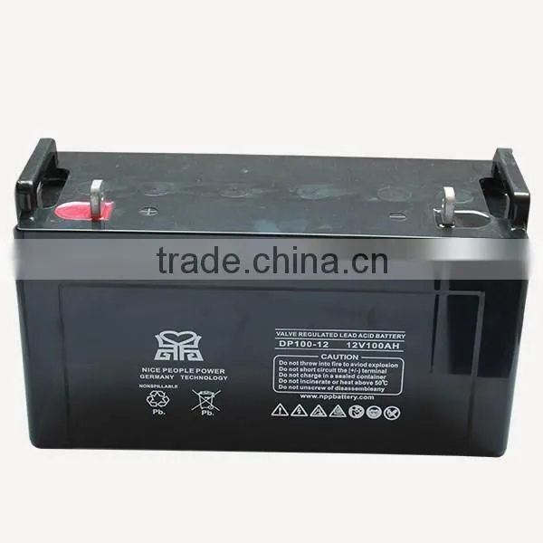 12V100AH Vrla Battery for the Solar DC Fan With With Rich Professional Experience photo-2