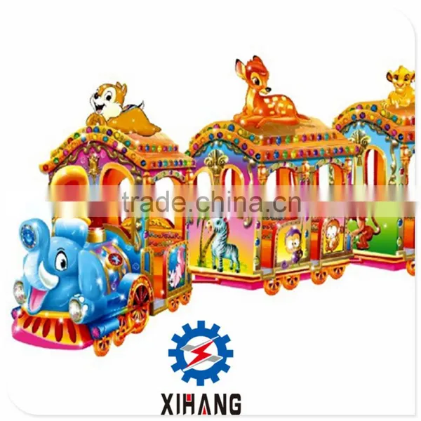 Hot Selling Children Playground Attractions Amusement Elephant Track Train Rides photo-3