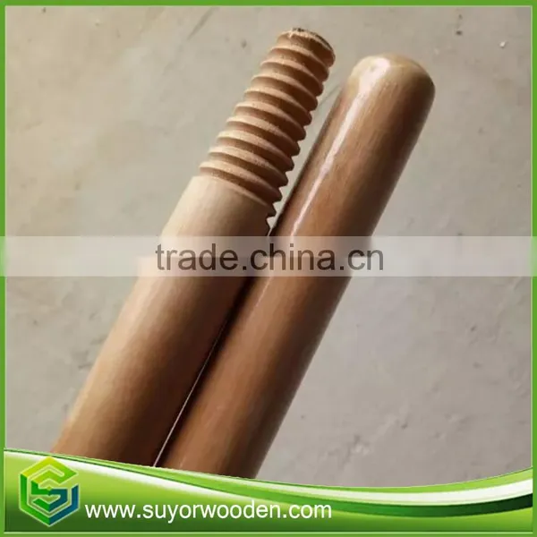 Various Thread Varnish Wooden Broom Handle Mop Stick photo-2