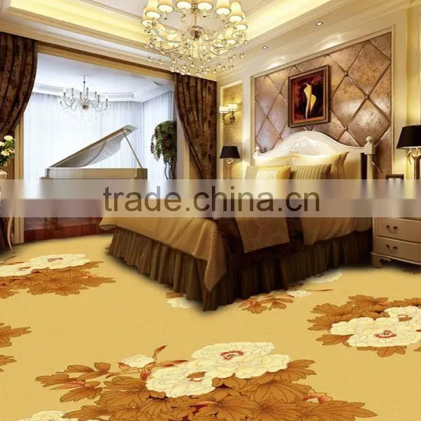 High Quality Luxury Warmth Fireproof Polyester Yarn Hotel Hall Corridor Carpet Customize Pattern Star Carpet photo-2