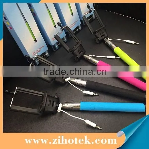 2015 New Tripods Products Wired Monopod Selfie Stick Z07-5S Cable Take Pole Selfie Stick photo-4