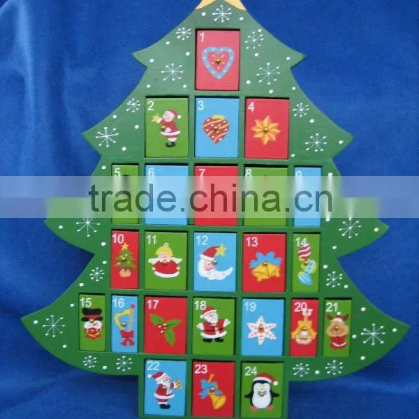 Wooden Christmas Calendar Box