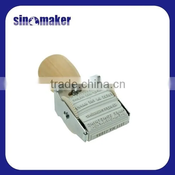 wholesale custom catch phrase roller stamp with handle