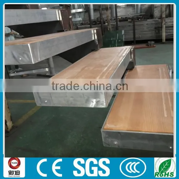 Indoor Wood Floating Stairs in Aluminum ---YUDI photo-2