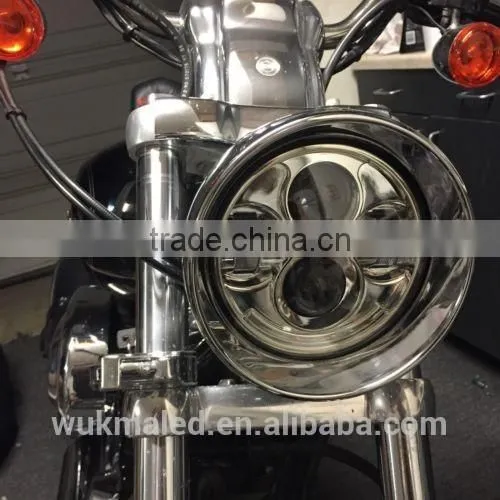 5-3/4" MOTORCYCLE LED Chrome 5.75 PROJECTOR LIKE DAYMAKER HEADLAMP for Harley Davidson photo-2