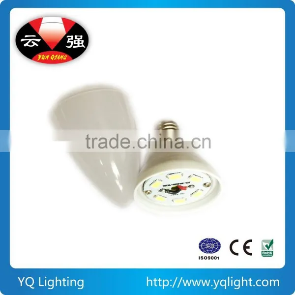 Plastic and Aluminum 3W E14 LED Bulb photo-2
