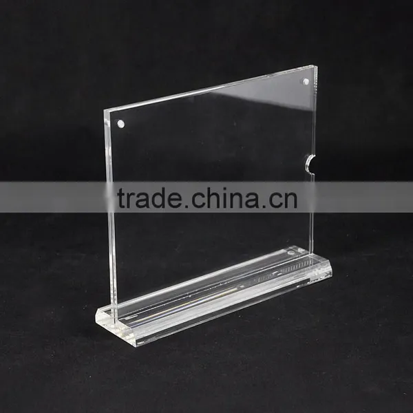 Mini Magnetic Flat Transparent Photograph Photo Acrylic Frame With Thick Tray photo-2