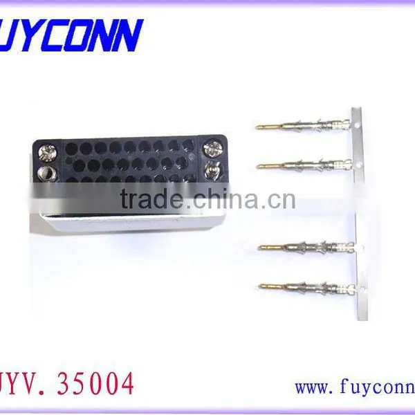 34 Pin V.35 Male Plug Connector Crimp Housing With Aluminum Case photo-2