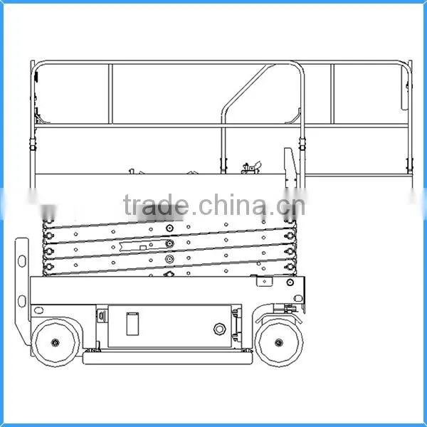 Best Selling Electro-hydraulic Scissor Lift,self-propelled Mobile Hydraulic Scissor Lift,four Wheels Mobile Scissor Lift Table photo-2