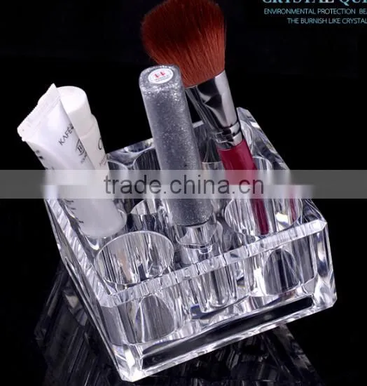 Square Cosmetic Organizer Lipstick Holder Organizer Makeup Brush Holder Storage Organizer photo-3