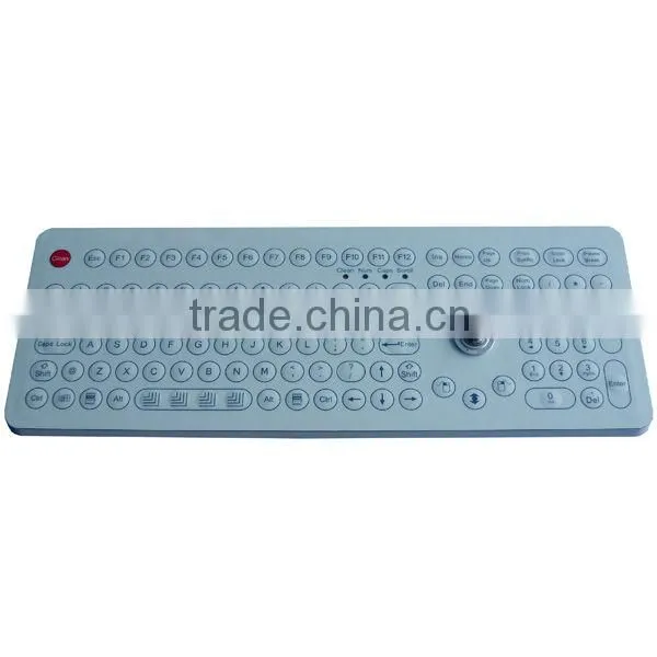 IP68 Chemical Resistance Membrane Keyboard With Trackball Mouse Combo photo-4