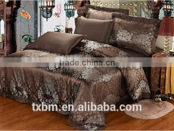 100% Silk Luxury Jacquard Bedding Set photo-5