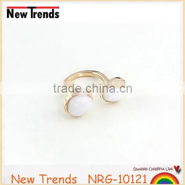 New Arrival Women Jewelry Turquoise Ring, Purple Natural Stone Ring, White Stone Ring photo-4