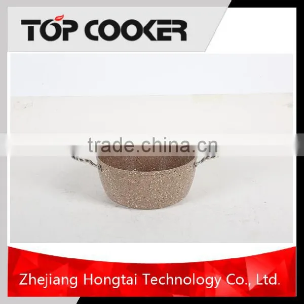Aluminum Marble Coating Casserole With Glass Lid photo-4
