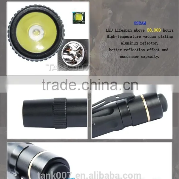 Led Flashlight Green Key Holder Flashlight Mini Pen Lamp photo-4
