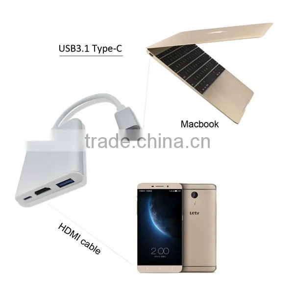 2016 Newest Design Usb3.1 Type c Hub Adapter for Laptop photo-6