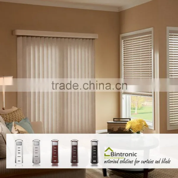 Bintronic Taiwan Electric Curtain Poles Tracks Accessroies Motorized Vertical Blinds Wireless Curtain Control photo-5
