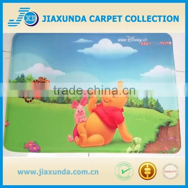 Digital Print Foam Custom Printed Carpet Cartoon