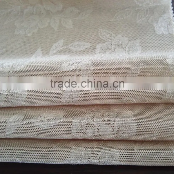 China Factory New Design 83/17 Nylon Spandex Peony Flower Patern Jacquard Fabric, Fashion Garments Jacquard Fabric photo-2
