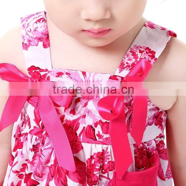 Children Clothing 2016 Pink Floral Swing Top Set Newborn Baby Clothes Quality Choice photo-4