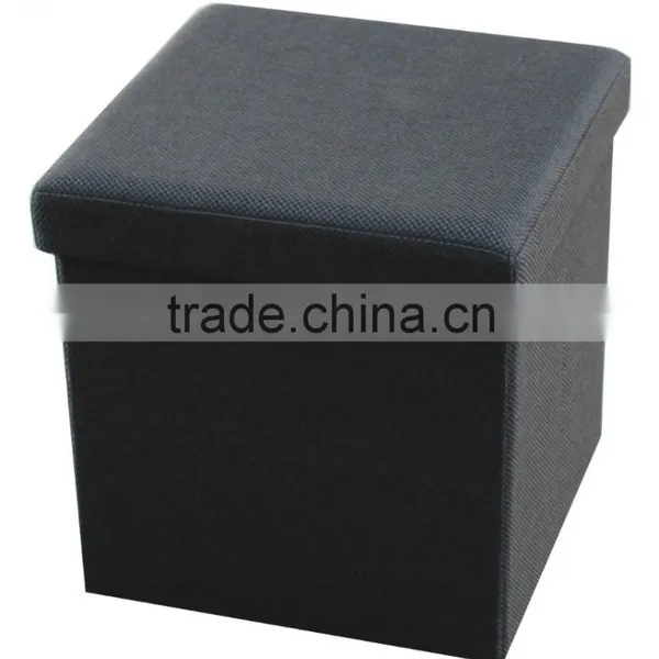 Living Room Furniture! Imitation Linen Folding Storage Stool