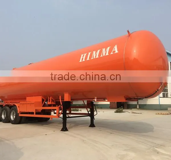 New Arrival New Design High Quality 58.5m3 Tri-axle Lpg Gas Transportation Trailer photo-2