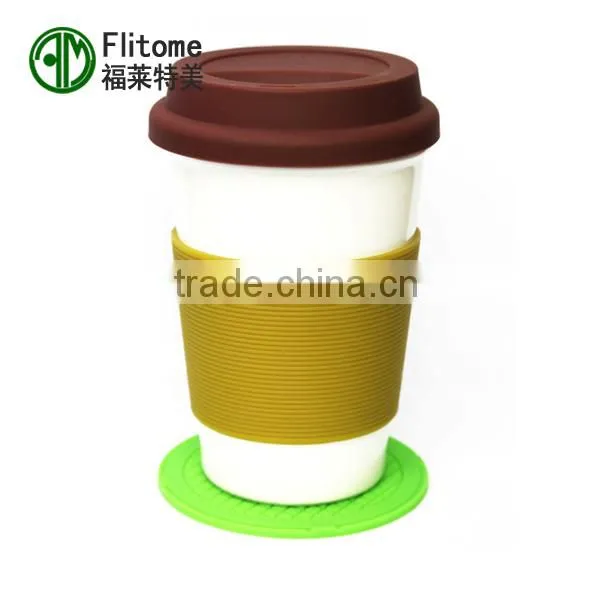 Many Color Custom Logo Silicone Cup Sleeve