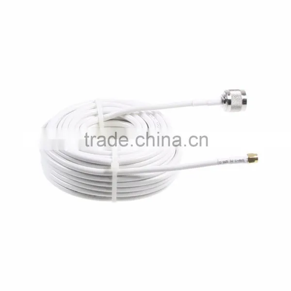 15 Meters 50-5D White Signal Cable for Repeater photo-2