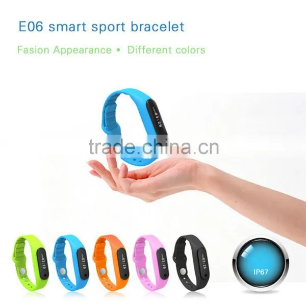 Smart Wristband Band E06 Touch Screen Band Bracelet For Android 4.3 IOS 7.0 Waterproof IP67 Tracker Fitness Wristbands photo-6
