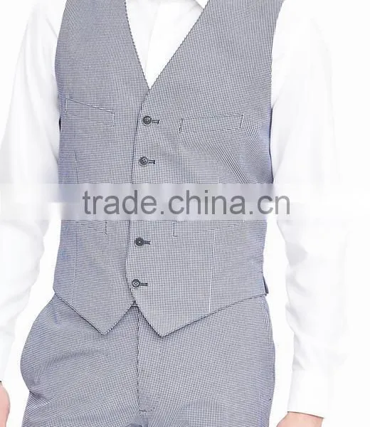 Bospoke Slim Fit Light Grey Latest Design Coat Pant Men Suit photo-5