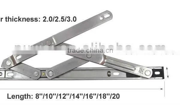 Friction Hinge Friction Stay/Friction Hinge Heavy Duty 2-bar/3-bar/4-bar/5-bar/6-bar Window Hinge Wind Brace 304 Stainless Steel photo-5