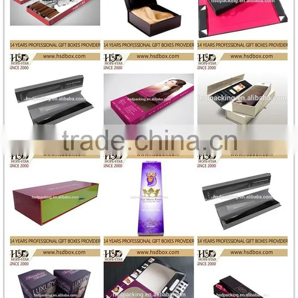 Hot Selling Elegant Box Hair Extension Packaging Box Wholesale Guangzhou Supplier photo-2