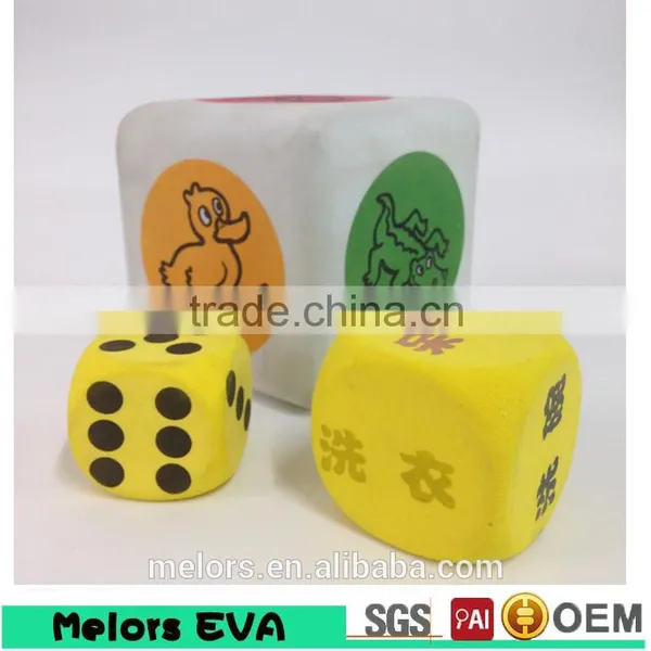 Melors EVA Soft Dice,dice Cubes,playing Eva Dice