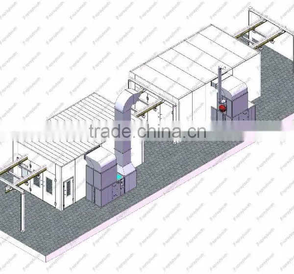 JF Custom Design Automatic Painting Line for 4s Car Shop photo-3
