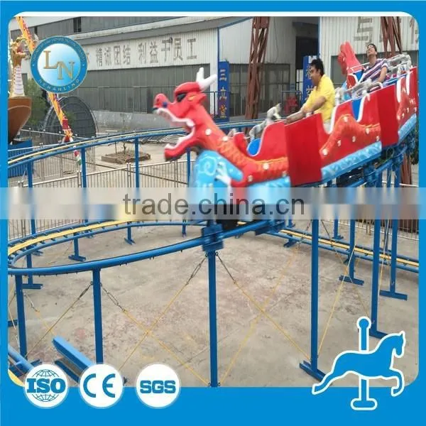 Children / Adult Amusement Sliding Dragon Indoor Mini Roller Coaster photo-2
