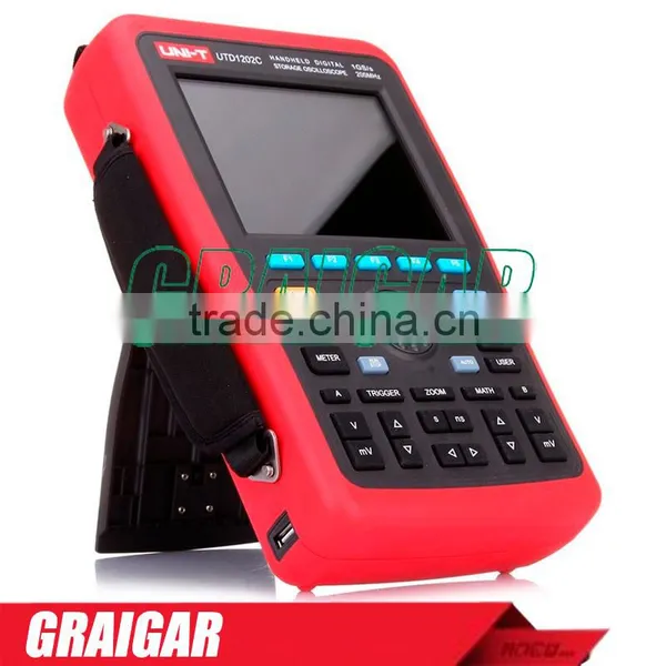 UNI-T UTD1202C 2 Channel 200MHz 1GS/s Handheld Digital Storage Oscilloscope Oscillograph With Multimeter photo-2