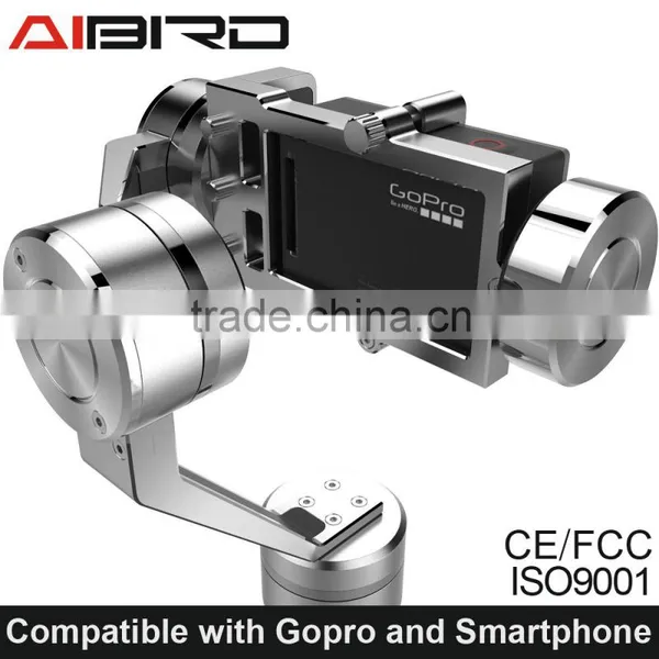 Official 3-axis Brushless go Pro Gimbal Wiht Wireless Control for Video Camera and Lphone6s Plus