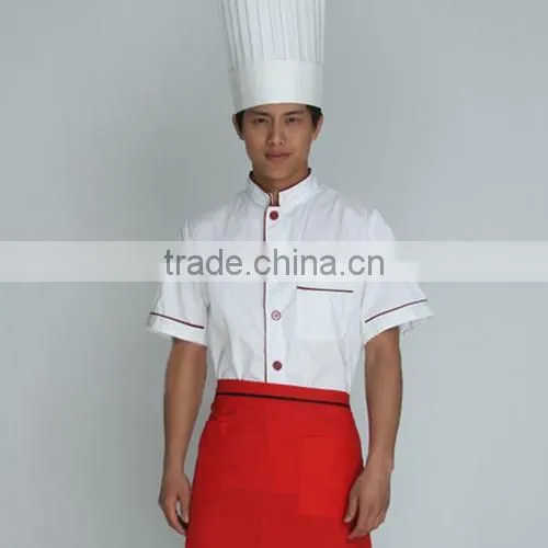 Unisex Long and Short Sleeve Coat Catering Jackets White Chef Uniforms photo-6