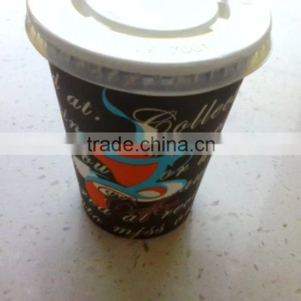 Beverage Single Wall Paper Cups With Plastic Lid photo-3