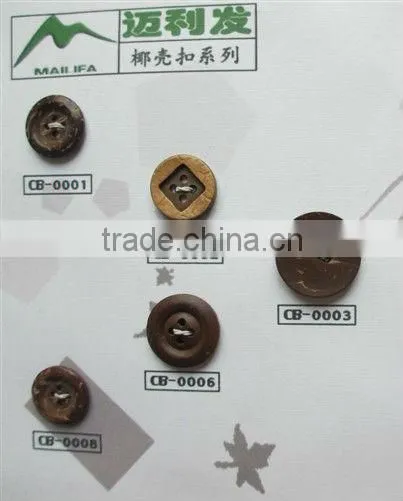 2--hole Natural Coconut Button for Garment photo-2