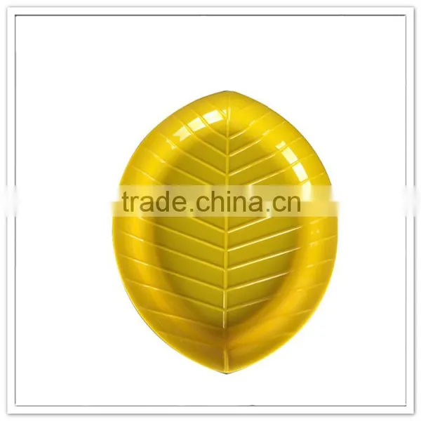 Top Quality Durable Hot Sale Cheap Family Use Solid Color Yellow Conch Shape Plate photo-3