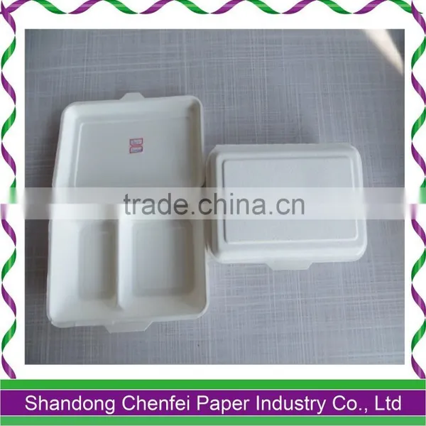Disposable sugarcane fiber paper tableware