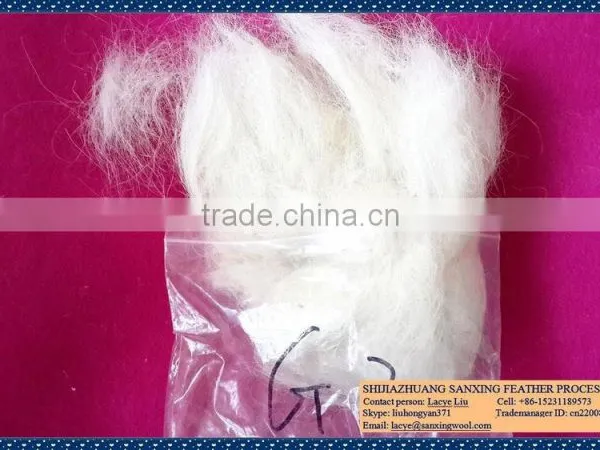 Hot Sale White Combing Goat Hair Waste for Felt and Yarn photo-2