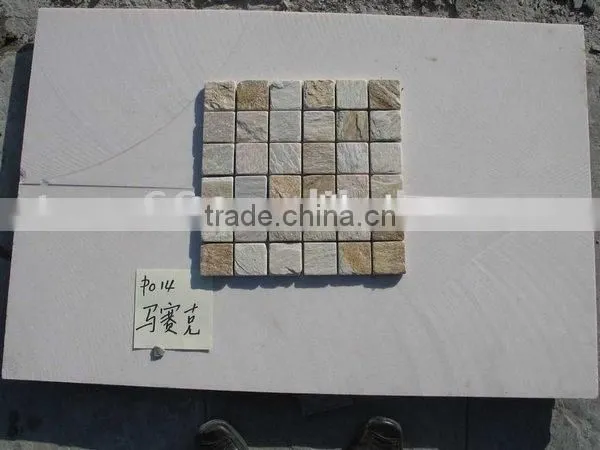 Polished Diamond Shape White Marble Mosaic photo-4