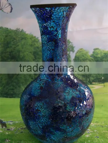Large Mosaic Glass Vase 2014 New photo-2