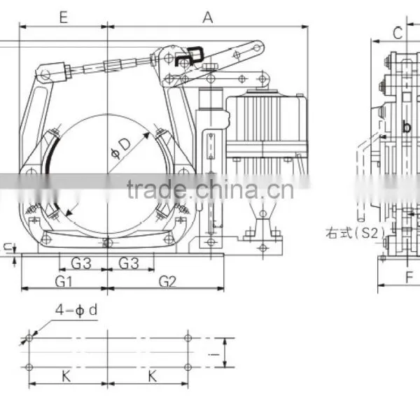 Crane / Motorcycle YWZ9 Series Electric Hydraulic Drum Brake photo-2
